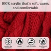 image:imageFunky Junque Skull Cap Beanie for Women  Womens Winter Hat Knit Slouch Style Warm Soft Unisex Cold Weather Mens BeaniesRed