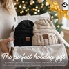 image:imageFunky Junque Slouchy Beanie for Women Winter Hat Warm Slouch Oversized Soft Chunky Cable Knit Beanies for Cold Weather2 Pack  Black  Confetti Oatmeal