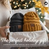 image:imageFunky Junque Slouchy Beanie for Women Winter Hat Warm Slouch Oversized Soft Chunky Cable Knit Beanies for Cold Weather2 Pack  Melange Grey  Mustard