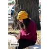 image:imageFunky Junque Slouchy Beanie for Women Winter Hat Warm Slouch Oversized Soft Chunky Cable Knit Beanies for Cold Weather2 Pack  Melange Grey  Mustard