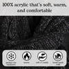 image:imageFunky Junque Slouchy Beanie for Women Winter Hat Warm Slouch Oversized Soft Chunky Cable Knit Beanies for Cold WeatherAn Onyx Black Tricolor Mix