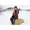 image:imageFunky Junque Slouchy Beanie for Women Winter Hat Warm Slouch Oversized Soft Chunky Cable Knit Beanies for Cold WeatherAn Onyx Black Tricolor Mix