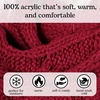 image:imageFunky Junque Slouchy Beanie for Women Winter Hat Warm Slouch Oversized Soft Chunky Cable Knit Beanies for Cold WeatherBurgundy