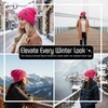 image:imageFunky Junque Slouchy Beanie for Women Winter Hat Warm Slouch Oversized Soft Chunky Cable Knit Beanies for Cold WeatherCandy Pink