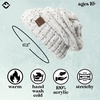image:imageFunky Junque Slouchy Beanie for Women Winter Hat Warm Slouch Oversized Soft Chunky Cable Knit Beanies for Cold WeatherConfetti Ivory Design