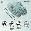 image:imageFunky Junque Slouchy Beanie for Women Winter Hat Warm Slouch Oversized Soft Chunky Cable Knit Beanies for Cold WeatherConfetti Mint Design