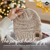 image:imageFunky Junque Slouchy Beanie for Women Winter Hat Warm Slouch Oversized Soft Chunky Cable Knit Beanies for Cold WeatherConfetti Oatmeal  Dark
