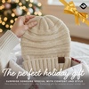 image:imageFunky Junque Slouchy Beanie for Women Winter Hat Warm Slouch Oversized Soft Chunky Cable Knit Beanies for Cold WeatherCream