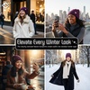 image:imageFunky Junque Slouchy Beanie for Women Winter Hat Warm Slouch Oversized Soft Chunky Cable Knit Beanies for Cold WeatherDark Purple