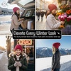 image:imageFunky Junque Slouchy Beanie for Women Winter Hat Warm Slouch Oversized Soft Chunky Cable Knit Beanies for Cold WeatherHot Pink