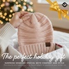 image:imageFunky Junque Slouchy Beanie for Women Winter Hat Warm Slouch Oversized Soft Chunky Cable Knit Beanies for Cold WeatherIndi Pink
