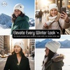 image:imageFunky Junque Slouchy Beanie for Women Winter Hat Warm Slouch Oversized Soft Chunky Cable Knit Beanies for Cold WeatherIvory