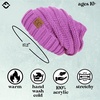 image:imageFunky Junque Slouchy Beanie for Women Winter Hat Warm Slouch Oversized Soft Chunky Cable Knit Beanies for Cold WeatherLavender