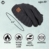 image:imageFunky Junque Slouchy Beanie for Women Winter Hat Warm Slouch Oversized Soft Chunky Cable Knit Beanies for Cold WeatherMelange Grey