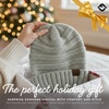 image:imageFunky Junque Slouchy Beanie for Women Winter Hat Warm Slouch Oversized Soft Chunky Cable Knit Beanies for Cold WeatherMercury