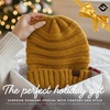 image:imageFunky Junque Slouchy Beanie for Women Winter Hat Warm Slouch Oversized Soft Chunky Cable Knit Beanies for Cold WeatherMustard