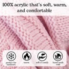 image:imageFunky Junque Slouchy Beanie for Women Winter Hat Warm Slouch Oversized Soft Chunky Cable Knit Beanies for Cold WeatherPale Pink