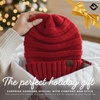 image:imageFunky Junque Slouchy Beanie for Women Winter Hat Warm Slouch Oversized Soft Chunky Cable Knit Beanies for Cold WeatherRed