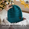 image:imageFunky Junque Slouchy Beanie for Women Winter Hat Warm Slouch Oversized Soft Chunky Cable Knit Beanies for Cold WeatherTeal
