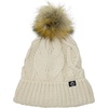 image:imageFunky Junque Toddler Girl Winter Hat Beanie with Faux Fur Pom Pom Warm Cable Knit Fleece Lined Cap Ages 25Beige