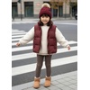 image:imageFunky Junque Toddler Girl Winter Hat Beanie with Faux Fur Pom Pom Warm Cable Knit Fleece Lined Cap Ages 25Burgundy