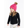 image:imageFunky Junque Toddler Girl Winter Hat Beanie with Faux Fur Pom Pom Warm Cable Knit Fleece Lined Cap Ages 25Candy Pink