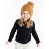 image:imageFunky Junque Toddler Girl Winter Hat Beanie with Faux Fur Pom Pom Warm Cable Knit Fleece Lined Cap Ages 25Tan