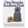 image:imageFunky Junque Toddler Winter Hat with Detachable Pom Poms Warm Knitted Beanie Cap Stretchy Fit for Girls and Boys Ages 16Charcoal