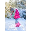 image:imageFunky Junque Toddler Winter Hat with Detachable Pom Poms Warm Knitted Beanie Cap Stretchy Fit for Girls and Boys Ages 16Charcoal