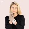 image:imageFunky Junque Touchscreen Gloves for Women 2Tone Winter Cold Weather Ladies Knit Warm Cute Cozy DesignBeige
