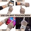 image:imageFunky Junque Touchscreen Gloves for Women 2Tone Winter Cold Weather Ladies Knit Warm Cute Cozy DesignBeige