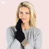 image:imageFunky Junque Touchscreen Gloves for Women 2Tone Winter Cold Weather Ladies Knit Warm Cute Cozy DesignBlack