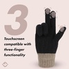 image:imageFunky Junque Touchscreen Gloves for Women 2Tone Winter Cold Weather Ladies Knit Warm Cute Cozy DesignBlack