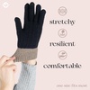 image:imageFunky Junque Touchscreen Gloves for Women 2Tone Winter Cold Weather Ladies Knit Warm Cute Cozy DesignBlack