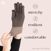 image:imageFunky Junque Touchscreen Gloves for Women 2Tone Winter Cold Weather Ladies Knit Warm Cute Cozy DesignCharcoal