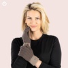 image:imageFunky Junque Touchscreen Gloves for Women 2Tone Winter Cold Weather Ladies Knit Warm Cute Cozy DesignCharcoal