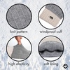 image:imageFunky Junque Touchscreen Gloves for Women 2Tone Winter Cold Weather Ladies Knit Warm Cute Cozy DesignLight Grey