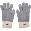 image:imageFunky Junque Touchscreen Gloves for Women 2Tone Winter Cold Weather Ladies Knit Warm Cute Cozy DesignLight Grey
