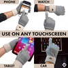 image:imageFunky Junque Touchscreen Gloves for Women 2Tone Winter Cold Weather Ladies Knit Warm Cute Cozy DesignLight Grey
