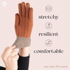 image:imageFunky Junque Touchscreen Gloves for Women 2Tone Winter Cold Weather Ladies Knit Warm Cute Cozy DesignRust