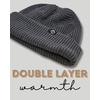 image:imageFunky Junque Unisex Waffle Beanie Knit Winter Hat Super Soft Ultra Warm DoubleLayered Ski Cap with Ribbed Cuff2 Pack Charcoal  Beige