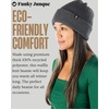 image:imageFunky Junque Unisex Waffle Beanie Knit Winter Hat Super Soft Ultra Warm DoubleLayered Ski Cap with Ribbed Cuff2 Pack Charcoal  Beige