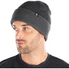 image:imageFunky Junque Unisex Waffle Beanie Knit Winter Hat Super Soft Ultra Warm DoubleLayered Ski Cap with Ribbed CuffCharcoal