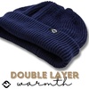 image:imageFunky Junque Unisex Waffle Beanie Knit Winter Hat Super Soft Ultra Warm DoubleLayered Ski Cap with Ribbed CuffNavy