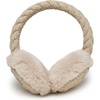 image:imageFunky Junque Winter Ear Muffs for Kids Girl Boy Fuzzy Cozy Warm Earmuffs Adjustable Cold Weather Ear Warmer Ages 412Cable Knit  Beige