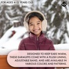image:imageFunky Junque Winter Ear Muffs for Kids Girl Boy Fuzzy Cozy Warm Earmuffs Adjustable Cold Weather Ear Warmer Ages 412Cable Knit  Beige