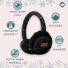 image:imageFunky Junque Winter Ear Muffs for Kids Girl Boy Fuzzy Cozy Warm Earmuffs Adjustable Cold Weather Ear Warmer Ages 412Cable Knit  Black