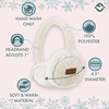 image:imageFunky Junque Winter Ear Muffs for Kids Girl Boy Fuzzy Cozy Warm Earmuffs Adjustable Cold Weather Ear Warmer Ages 412Cable Knit  Ivory