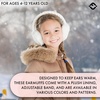 image:imageFunky Junque Winter Ear Muffs for Kids Girl Boy Fuzzy Cozy Warm Earmuffs Adjustable Cold Weather Ear Warmer Ages 412Cable Knit  Ivory