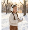 image:imageFunky Junque Winter Ear Muffs for Kids Girl Boy Fuzzy Cozy Warm Earmuffs Adjustable Cold Weather Ear Warmer Ages 412Sherpa  Ivory